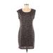 Nine West Casual Dress - Sheath: Tan Leopard Print Dresses - Women's Size Medium