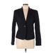 Calvin Klein Blazer Jacket: Short Blue Print Jackets & Outerwear - Women's Size 10