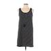 Joe Fresh Casual Dress: Black Stripes Dresses - Women's Size Medium