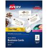 Avery Clean Edge Printable Business Cards with Sure Feed Technology 2 x 3.5 White 400 Blank Cards for Laser Printers (5877)