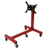 1500 lb Rotating Engine Stand with 360 Degree Rotating Head Folding Frame Red Engine Stand Folding Motor Hoist Dolly Mover Auto Repair Rebuild Jack