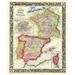 Europe France Spain Portugal - Mitchell 1860 Poster Print by Mitchell Mitchell (24 x 18) # ITFR0017