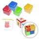4 Pack Playing Game Dices Soft Foam Cubes Clear Pockets Customizable Learning Cubes for Eearly