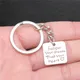 Keychain Holder Vintage Handmade Antique Silver Color 19x19mm Follow Your Dreams Trust Your Heart