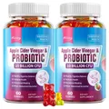 Probiotic Gummies 10 Billion CFU with Vitamin C Prebiotics and Apple Cider Vinegar Suitable for