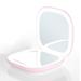 Travel portable double-sided lamp led makeup mirror double-sided three-color lamp