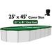 Supreme Plus Above Ground Swimming Pool Winter Covers w/ Clips - (Choose Size) 21 x 41 Oval