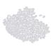 100Pcs/200Pcs Transparent Fishing Beads Oval 6mm or 8mm Beads Double Pearl Drill Cross Hole Sea Fishing - Clear 4.7 x 6mm 100Pcs