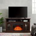 58 Wood Fireplace TV Stand for TVs up to 65 Espresso