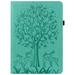 ELEHOLD for Amazon Kindle Fire Max 11 Case (13th Generation 2023 Release) 11 Flip Leather Case with Card Slots Kickstand Pencil Holder Tree and Deer Pattern Skin-Touch Shockproof Cover Green