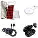 Bemz Phone Case for Google Pixel 8 Pro - Bundle: Slim Shock Absorbent TPU Silicone Protective Cover (Red Plaid) Earbuds Magnetic Wireless Pad Car Charger