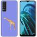 TalkingCase Slim Phone Case Compatible for TCL Stylus 5G 2022 Giraffe Photo Print Light Weight Flexible Soft USA