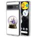 TalkingCase Slim Phone Case Compatible for Google Pixel 7 6.3 Crystal Flower Snow Print w/ Glass Screen Protector Light Weight Flexible Soft USA