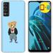 TalkingCase Slim Phone Case Compatible for TCL Stylus 5G 2022 Teddy Bear Heart Print w/ Glass Screen Protector Light Weight Flexible Soft USA