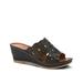 Labarnas Wedge Sandal - Black - Spring Step Heels