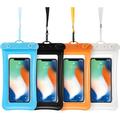 4 Piece Floatable Waterproof Phone Pouch Floating Waterproof Cell Phone Case Universal Cellphone Dry Bag Case with Lanyard for Smartphone up to 6.5 Inch