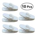 10Pcs 360 Degree Rotate Earphone Mount Cable Clothing Clip for Most Headset Headphones (White)