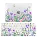 Flowering Straw Clear Case for MacBook Pro (15-inch 2016-2019 Models: A1707 / A1990) Hard Shell Case with Keyboard Cover Set - D