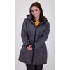 Softshellmantel DEPROC ACTIVE "KEELE PEAK II WOMEN", Damen, Gr. 44 (L), schwarz (schwarz print), 96% Polyester; 4% Elastan mit TPU Membrane, casual, Langarm Windstopperbündchen mit verstellbarem Klettverschluss,mit Schneefang,mit Daumenlöchern,...