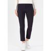 3/4-Hose STEHMANN "Igor", Damen, Gr. 42, N-Gr, blau (marine), Web, Obermaterial: 72% Viskose, 25% Polyamid, 3% Elasthan, unifarben, casual, figurbetont 3/4-Länge, Hosen, in Größen 32 bis 52, aus Viskose mit Stretch