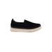 Franco Sarto Sneakers: Slip-on Platform Casual Black Color Block Shoes - Women's Size 8 1/2 - Almond Toe