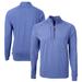 Men's Cutter & Buck Heather Royal Toronto Blue Jays Big Tall Adapt Eco Knit Stretch Recycled Quarter-Zip Pullover Top