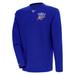 Men's Antigua Royal Oklahoma City Thunder Flier Bunker Pullover Sweatshirt