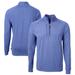 Men's Cutter & Buck Heather Royal Toronto Blue Jays Adapt Eco Knit Stretch Recycled Quarter-Zip Pullover Top