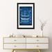 Breakwater Bay 'Antique Ship Blueprint I' Graphic Art Print on Wrapped Canvas Metal in Black/Blue | 32 H x 24 W x 1 D in | Wayfair