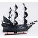 Old Modern Handicrafts Black Pearl Pirate Model Ship Wood in Black/Brown | 29 H x 35 W x 10.5 D in | Wayfair T295