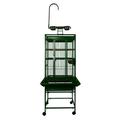 Tucker Murphy Pet™ Chonda Small Play Top Bird Cage Iron in Green/Black | 54 H x 18 W x 18 D in | Wayfair 8D1092E0A55B442F9813F5CACE2134B4