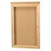AARCO Enclosed Wall Mounted Bulletin Board Wood/Cork in White/Brown | 36 H x 24 W x 2 D in | Wayfair OBC3624RC
