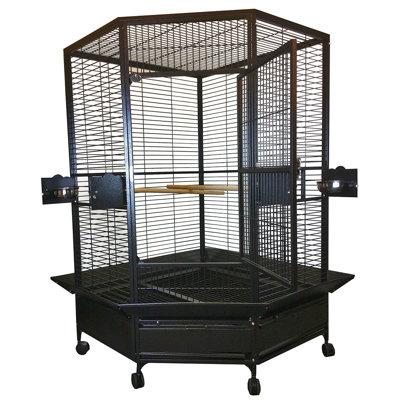 A&E Cage Co. Giant Bird Cage Iron in Black, Size 73.5 H x 48.5 W x 61.0 D in | Wayfair CC4242Black