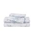 Rosalind Wheeler Audran 200 Thread Count Floral 100% Cotton Percale Sheet Set Cotton Percale in Blue | King + 2 Pillowcases | Wayfair