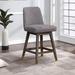 Wildon Home® Hvidovre Swivel Solid Wood Stool Wood in Gray/Brown | 37.5 H x 21.5 W x 19 D in | Wayfair 876EE83BFA4342F5B71A8D8F363C7104