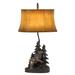 Loon Peak® Everard Resin Table Lamp Resin in Brown | 29 H x 11 W x 17.5 D in | Wayfair 1B8DFC35446A463C8B5E12DE004C0A15