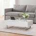 Ivy Bronx Emiljana Coffee Table Wood in White | 14 H x 45.3 W x 26.6 D in | Wayfair F7973A43314B42149069432AEC7EC93A