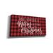 The Holiday Aisle® Merry Little Christmas On Canvas by Imperfect Dust Print Canvas in Red | 30 H x 60 W x 1.5 D in | Wayfair