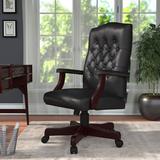 Boss Office Products Executive Chair Upholstered in Gray | 43.5 H x 27 W x 28 D in | Wayfair B905-BK