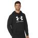 Under Armour Men's Under Armour Rival Fleece Logo Hoodie (Size M) Black/White, Cotton,Polyester