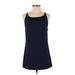 CAbi Casual Dress - Shift Scoop Neck Sleeveless: Blue Print Dresses - Women's Size Small