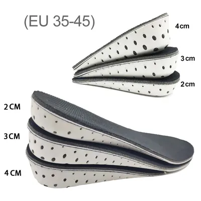 Height Increase Insole 1 Pair Hard Breathable Memory Foam Heel Lifting Inserts Shoe Lifts Shoe Pads