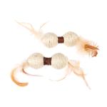 Lot de jouets TIAKI Haltères en sisal pour chat - 2 jouets