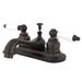 Elements of Design Elizabeth Centerset Bathroom Faucet w/ Drain Assembly, Stainless Steel in Brown | Wayfair EB605B