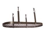 Enclume Premier Handcrafted Hanging Pot Rack Steel in Black | 20.5 H x 41.5 W x 18 D in | Wayfair PR14WG HS