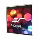 Elite Screens Manual Series Manual Wall/Ceiling Mounted Projector Screen in White | 60.4 H x 56.4 W in | Wayfair M71XWS1