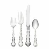 Gorham Strasbourg 4 Piece Sterling Silver Flatware Set, Service for 1 Sterling Silver in Gray | Wayfair G7858080