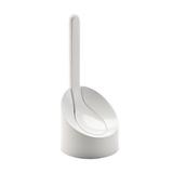 Gedy by Nameeks Cucciolo 13.2in. H Free Standing Toilet Brush & Holder Wood/Glass/Plastic/Metal in White | 13.2 H x 13.19 W x 5.9 D in | Wayfair