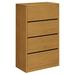 HON 10500 Series 4-Drawer Lateral Filing Cabinet Wood in Brown | 59.13 H x 36 W x 20 D in | Wayfair HON10516MM