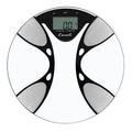 Escali Glass Body Fat/Body Water Bathroom Scale in Gray | 1 H x 14 W x 14 D in | Wayfair BFBW200